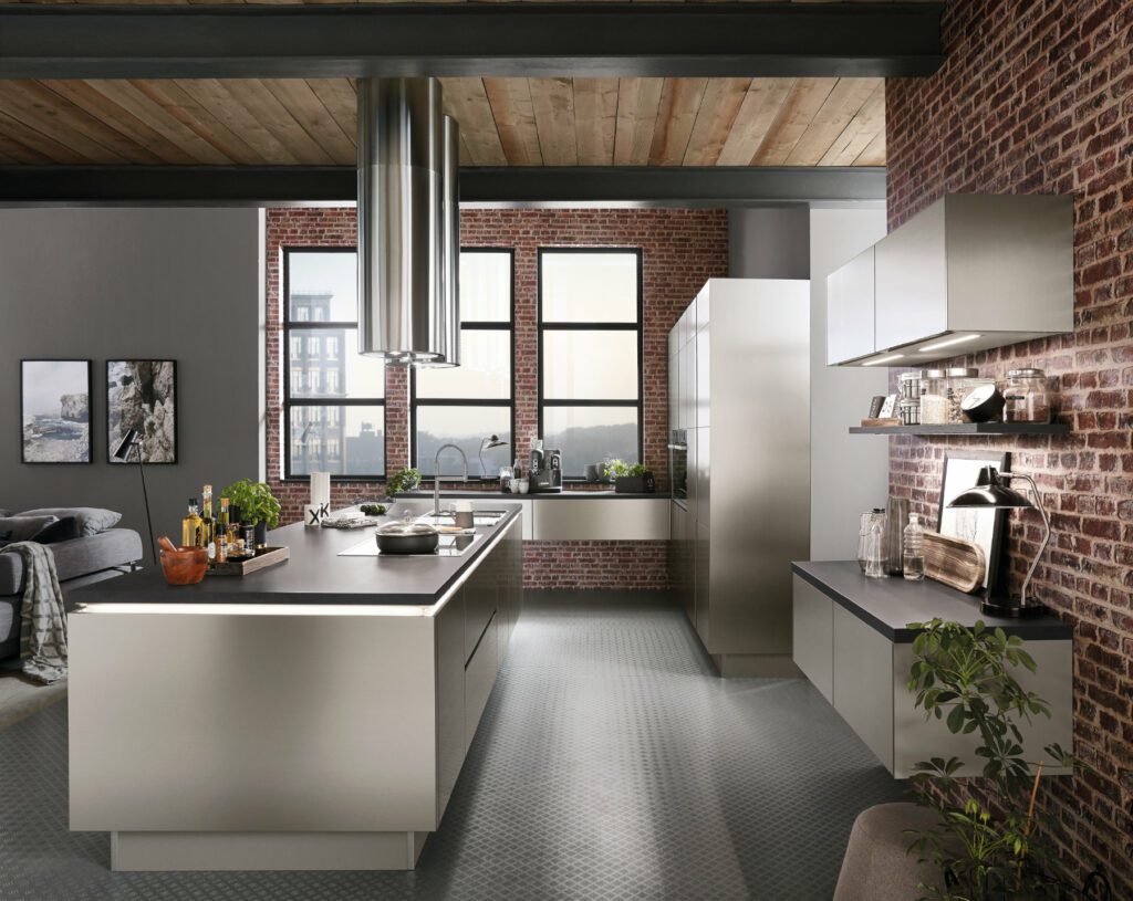 Nobilia Metallic Handleless Kitchen | German Kitchen Outlet Greenhill, Sheffield