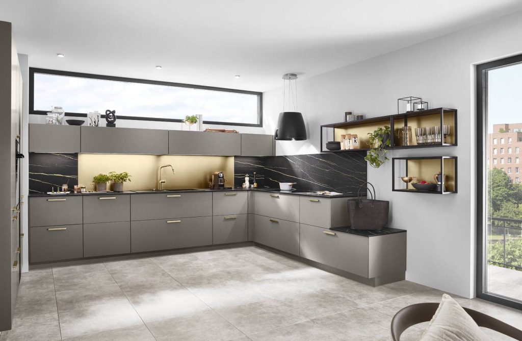 Nobilia Grey Kitchen Compact | German Kitchen Outlet Greenhill, Sheffield