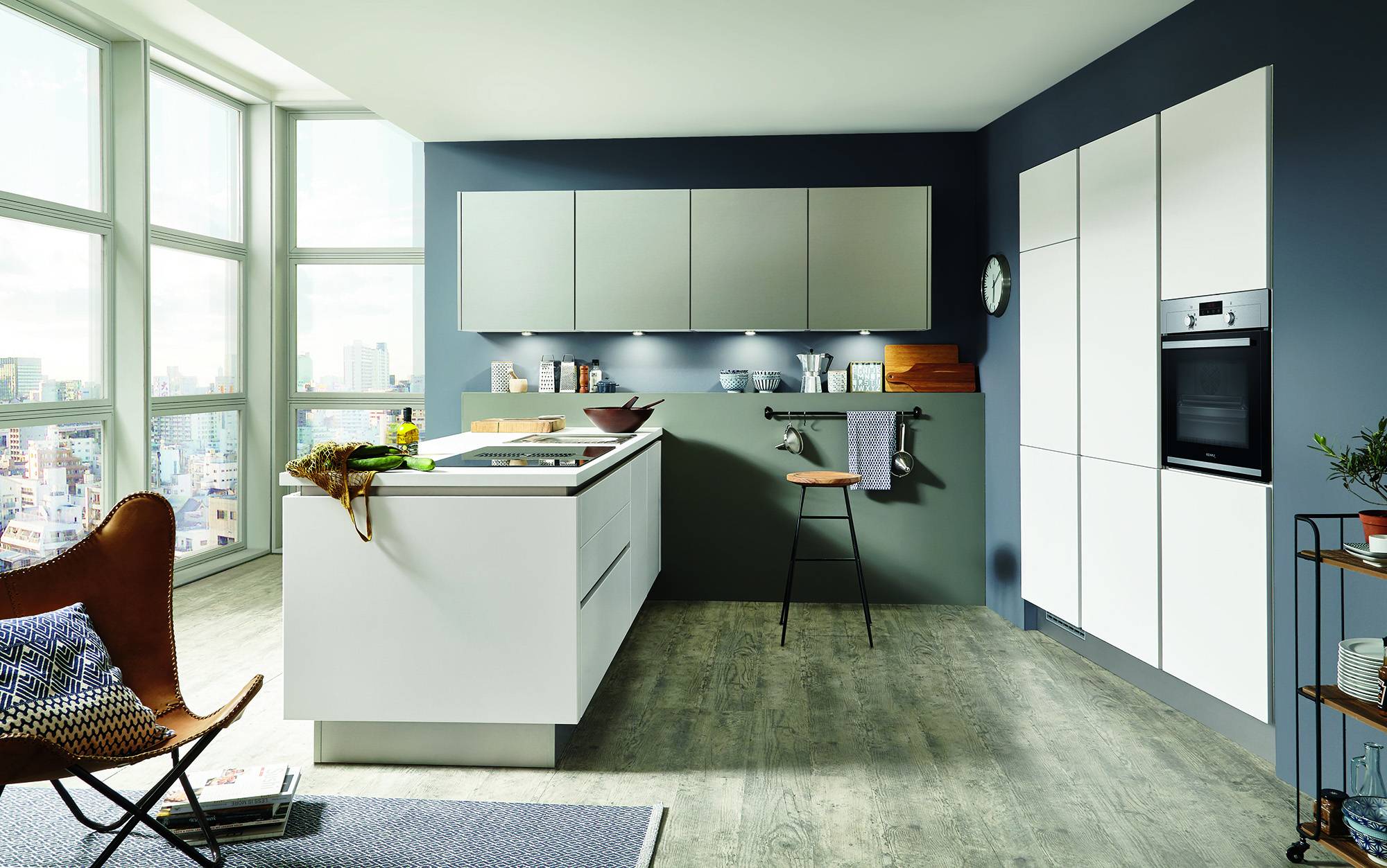 Nobilia Modern Matt U Shaped Handleless Kitchen 2021 1 | Lead Wolf, Gotham